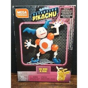 Mega Construx Pokemon Detective Pikachu Mr. Mime Figure Set 70 pcs 2019